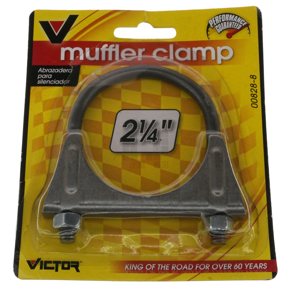 Victor 00828-8 2-1/4" Steel Muffler Saddle Clamp, 5/16"-18
