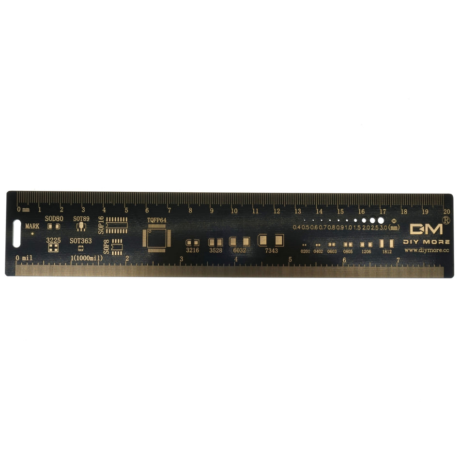 DIY More 020097 20CM Printed Circuit Board PCB Ruler