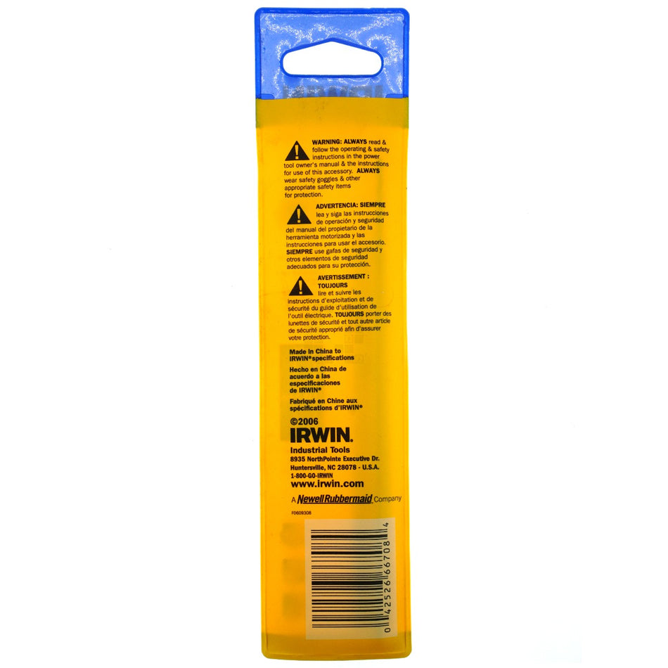 Irwin 66708 1/8" Black Oxide Aircraft Drill Bit, 6", 135ÃÂ° Split Point