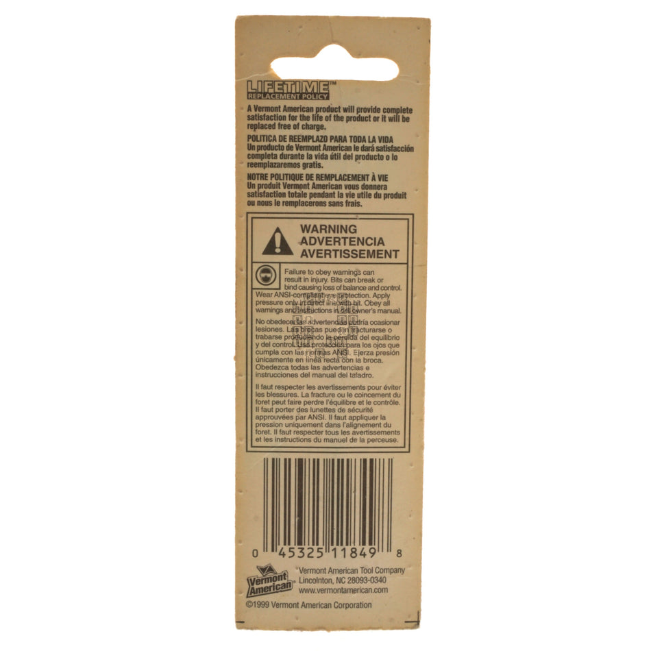 Vermont American 11849 Wire Gauge Drill Bit, #49 (0.0730" / 1.85mm)