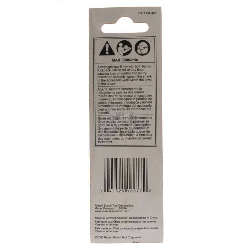 Vermont American 16677 1/2" Cylinder Rotary File, 7/8" Length, 1/4" Straight Shank