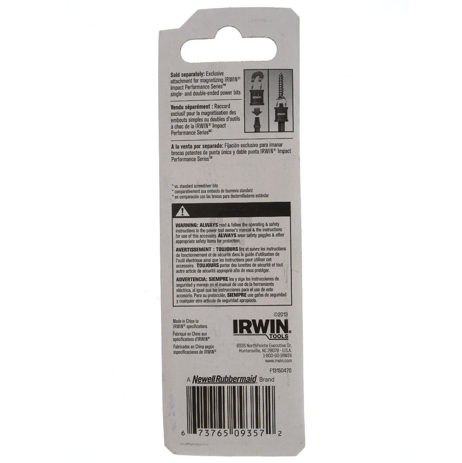 Irwin 1837485 #3 Square Impact Performance Series Power Bit, 2" Length, 2 Pack