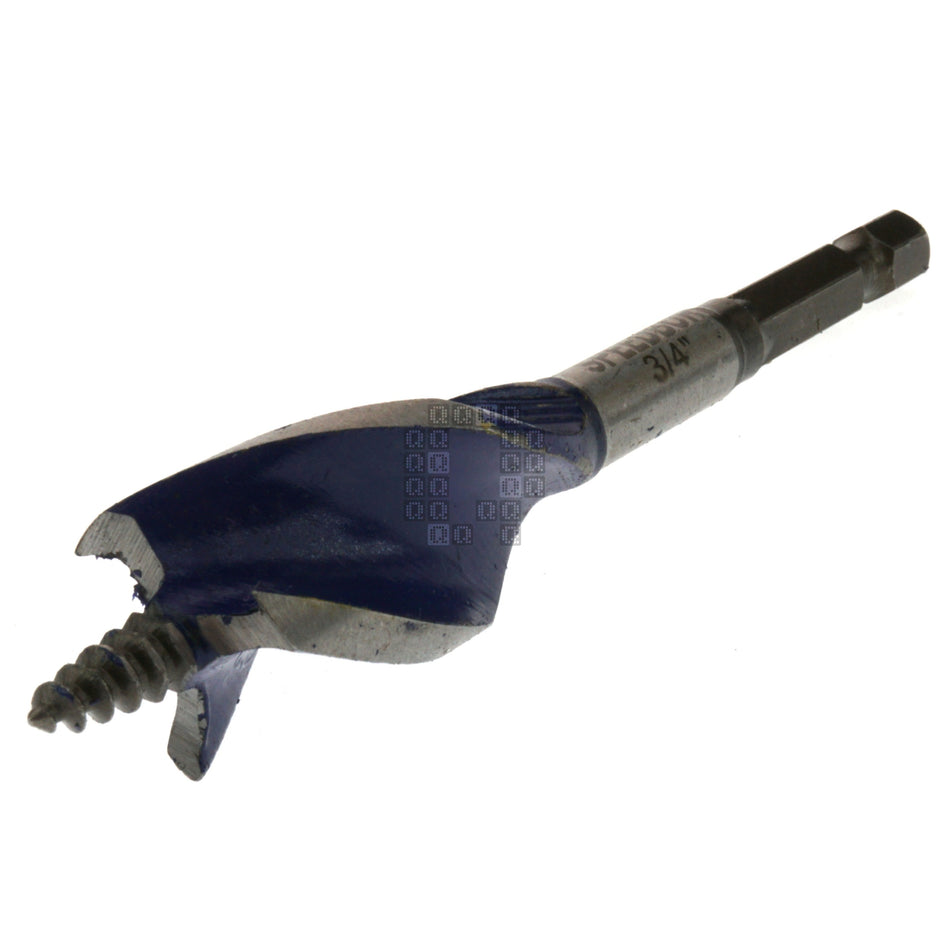 Irwin 1866035 SPEEDBOR 4" Length, Tri-Flute Auger Boring Bit, 3/4" Diameter