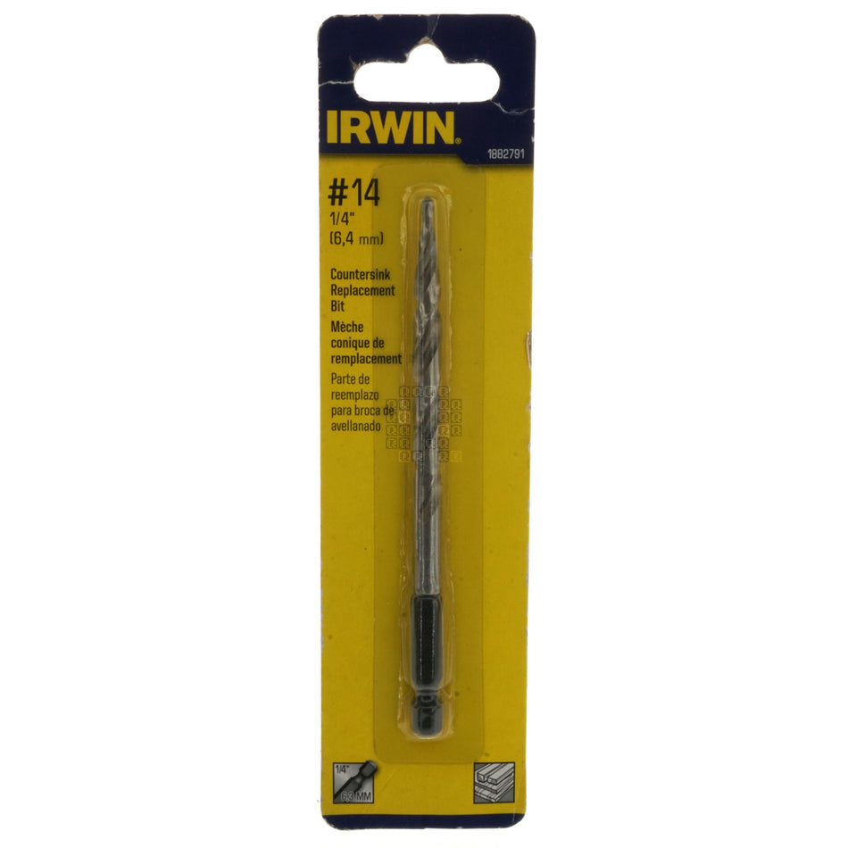 Irwin 1882791 Countersink Replacement Bit, #14 (1/4")