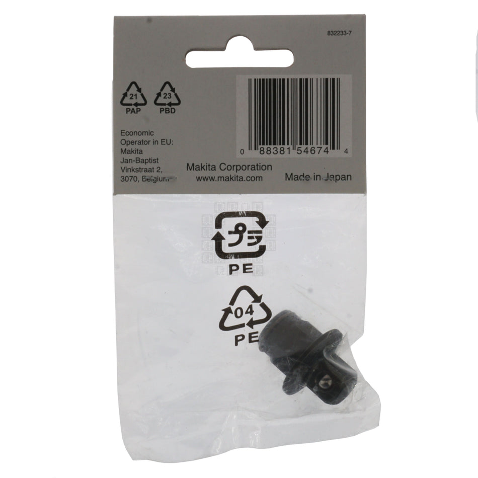 Makita 191A50-3 3/8" Square Drive Anvil Adapter, 832233-7