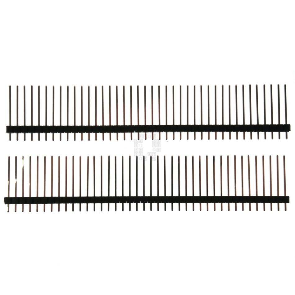 1x40 Pin Male Breakable Single Row Pin Header, 2.54mm Pitch, 20mm Height, 2-Pack