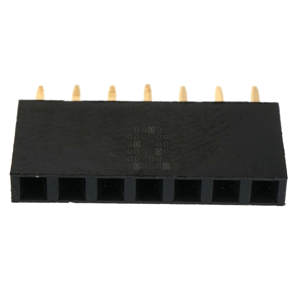 1x7 Single Row Female Straight Pin Header, 2.54mm Pitch
