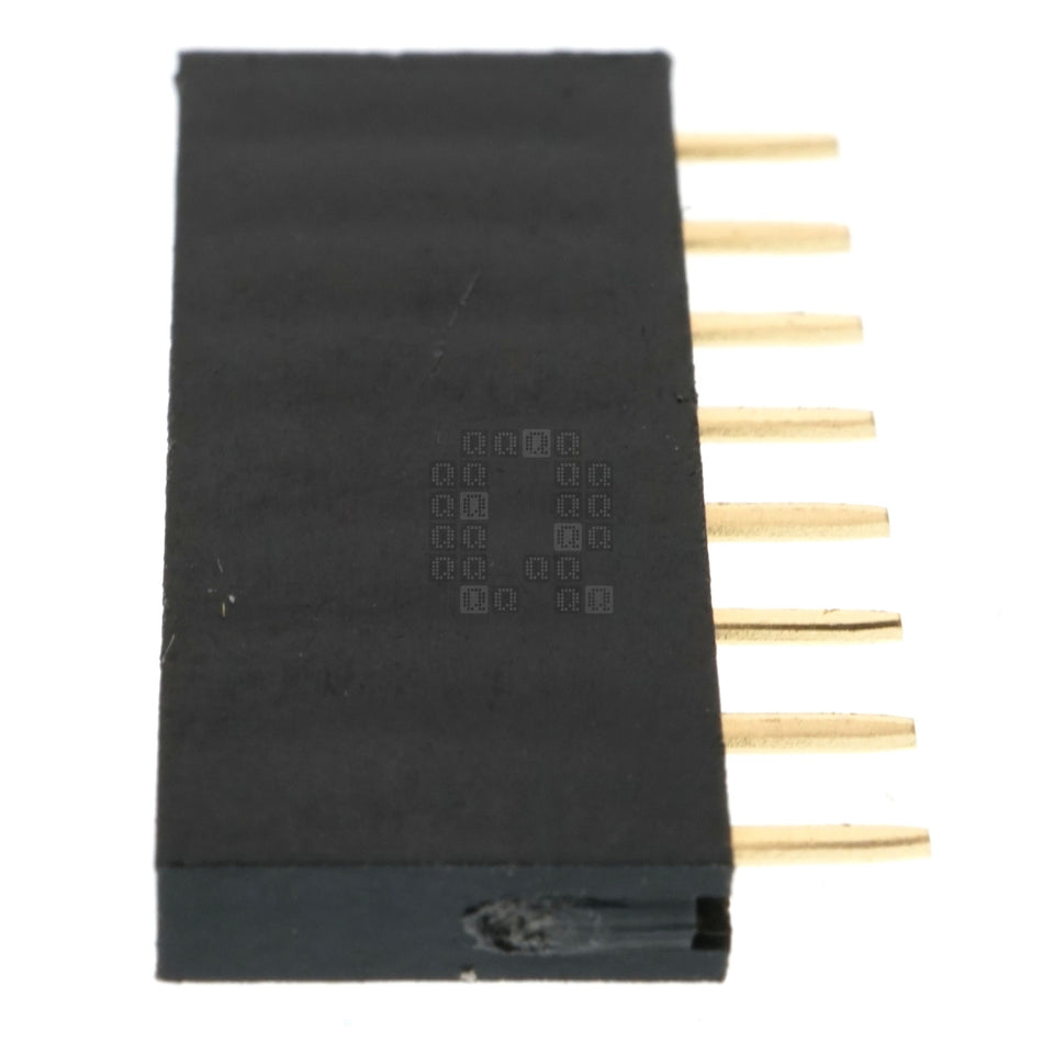 1x8 Single Row Female Straight Pin Header, 2.54mm Pitch