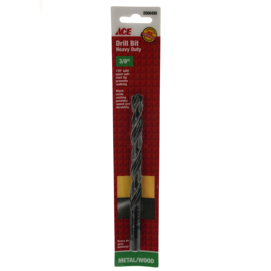 ACE Hardware 2000495 3/8" Black Oxide Drill Bit, 135ÃÂ° Split Point