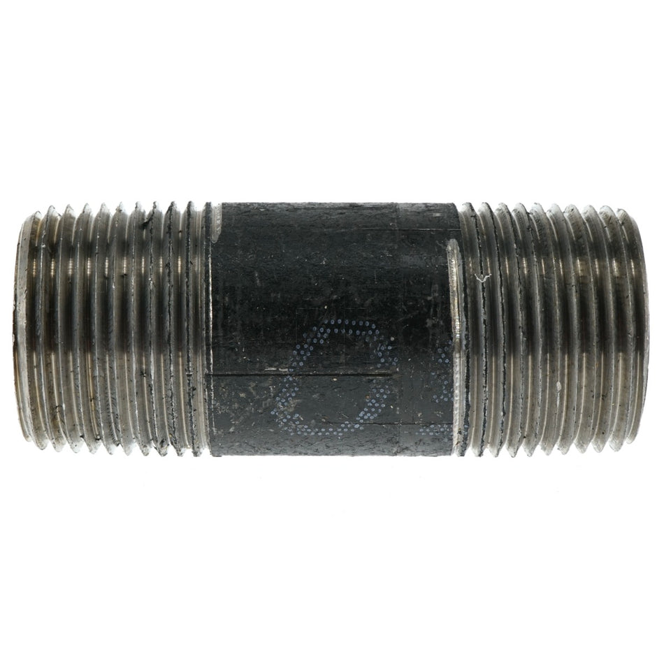3/4" NPT x 2-1/2" Long Black Steel Pipe Nipple