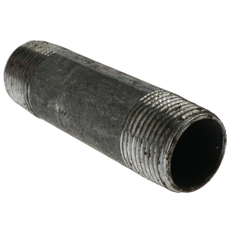 3/4" NPT x 3-1/2" Long Black Steel Pipe Nipple