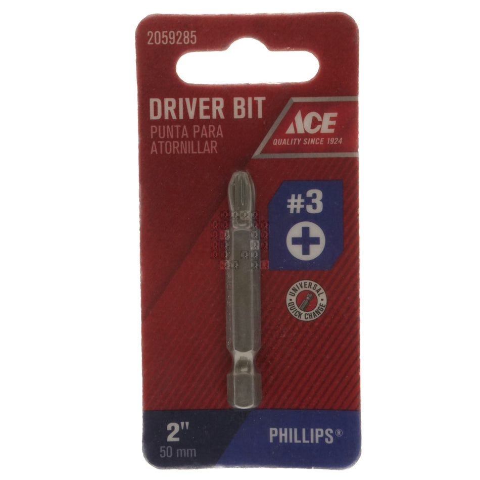 ACE Hardware 2059285 PH3 / #3 Phillips Driver Bit, 2" Length