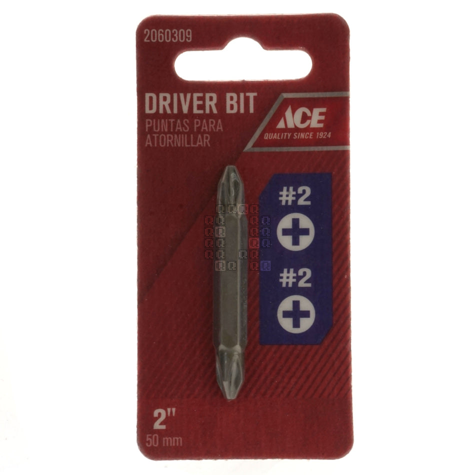 ACE Hardware 2060309 #2 / #2 Phillips PH12/ PH2 Double Ended Driver Bit, 2" Length