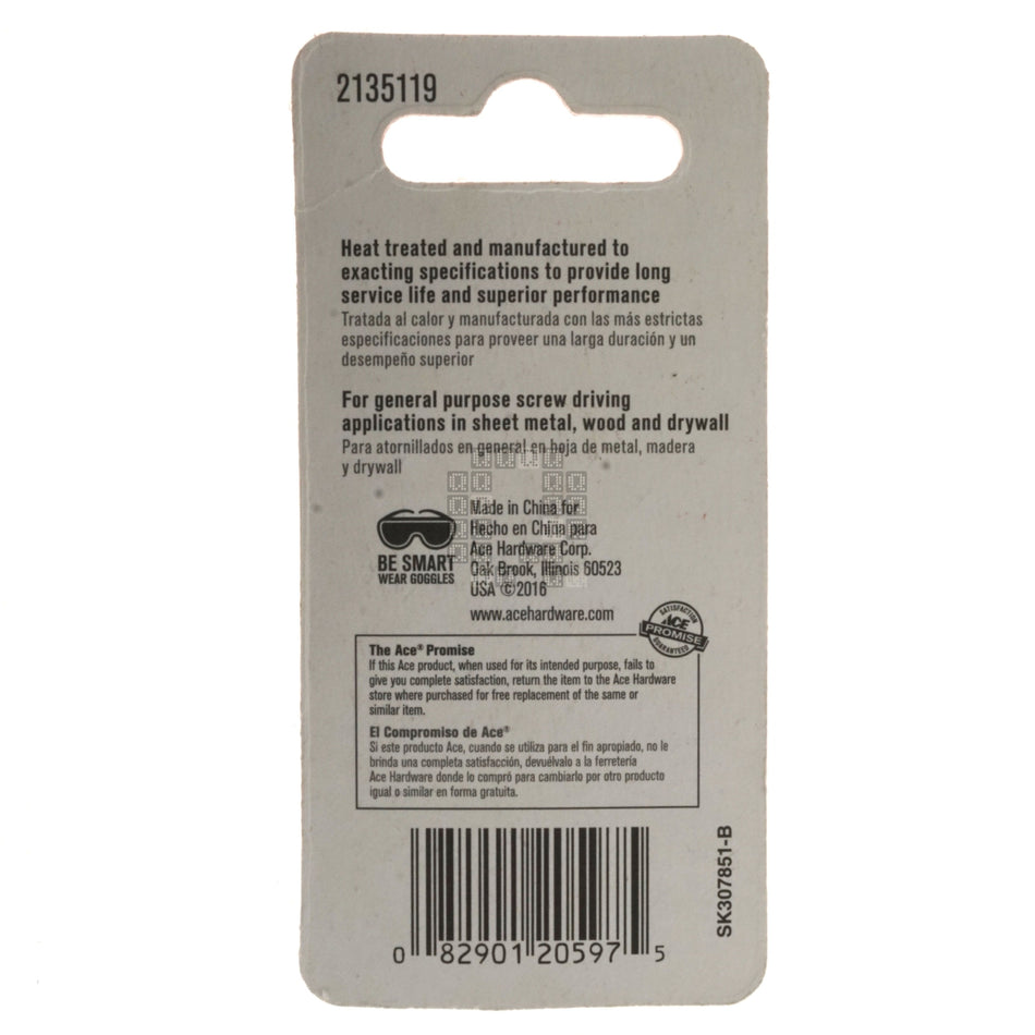 ACE Hardware 2135119 T8 TORX Driver Bit, 1" Length
