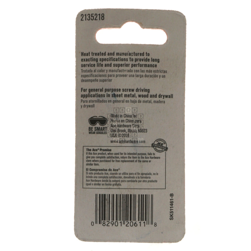 ACE Hardware 2135218 T15 TORX Driver Bit, 2" Length