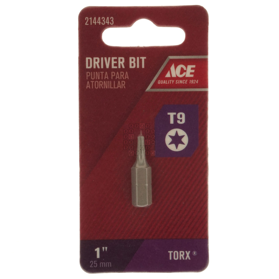 ACE Hardware 2144343 T19 TORX Driver Bit, 1" Length