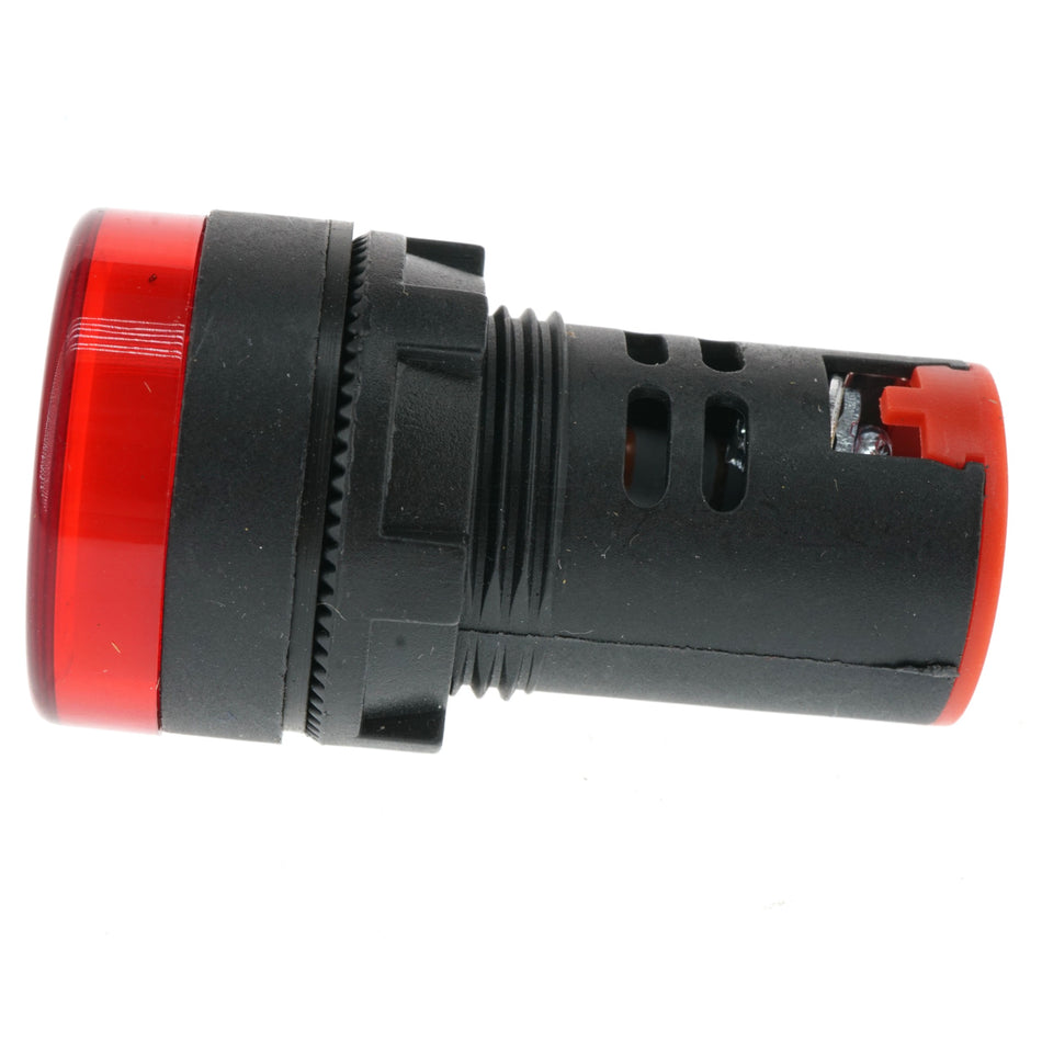EARU AD16-22D/S26 22mm Panel Mount LED Signal Indicator Light, Red 110V