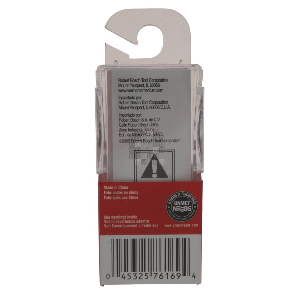 Vermont American 23159 1/2" Flush Trim  Carbide Tipped Router Bit, 1/4" Shank