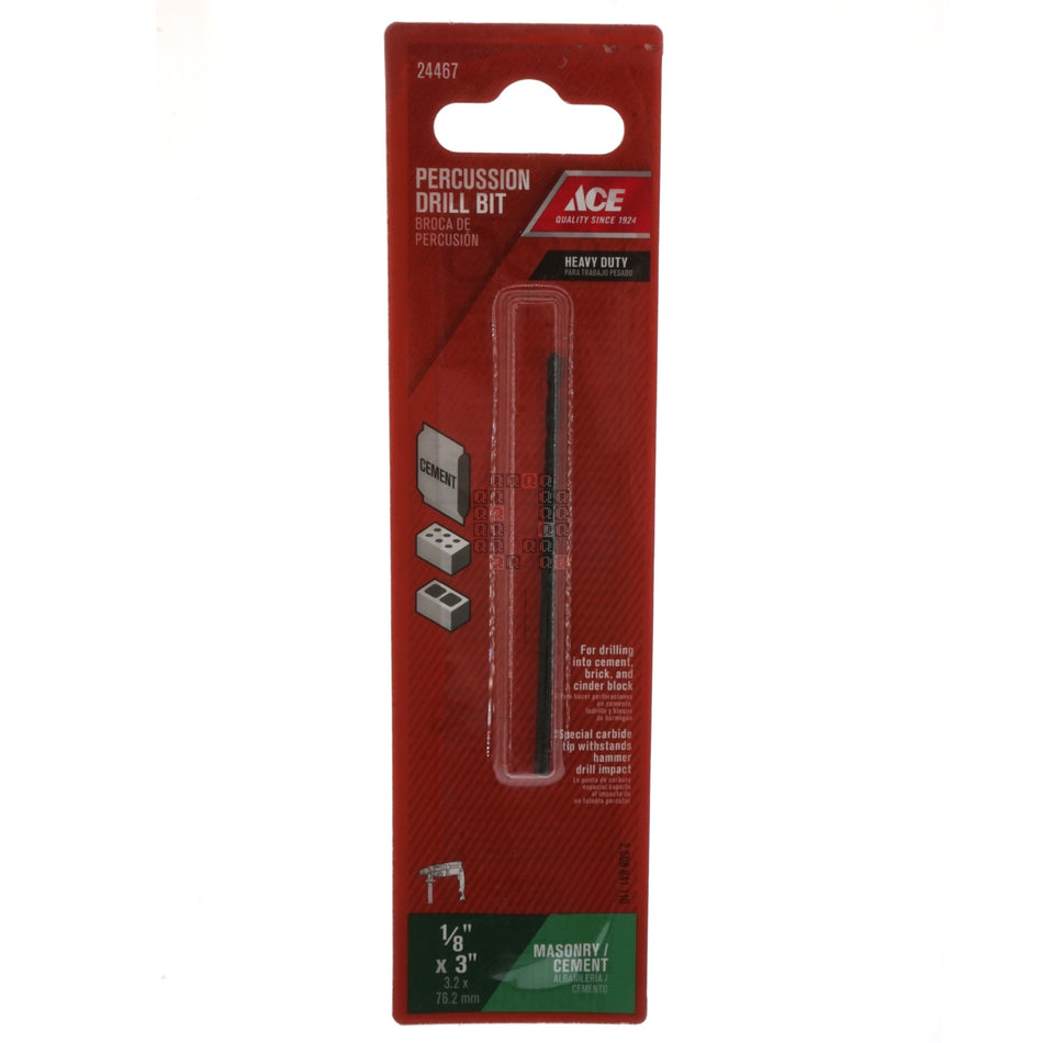 ACE Hardware 24467 1/8" x 3" Carbide Percussion Drill Bit