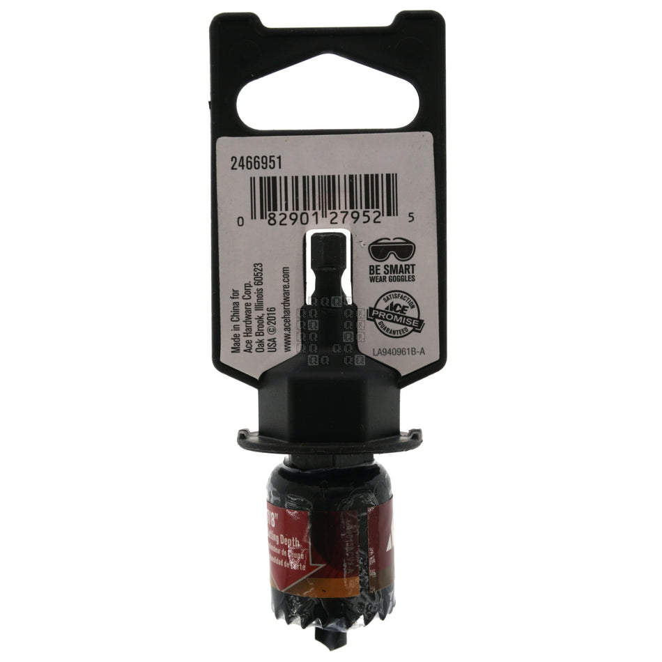 ACE Hardware 2466951 1" / 25mm Carbon Steel Hole Saw, 7/8" Cutting Depth