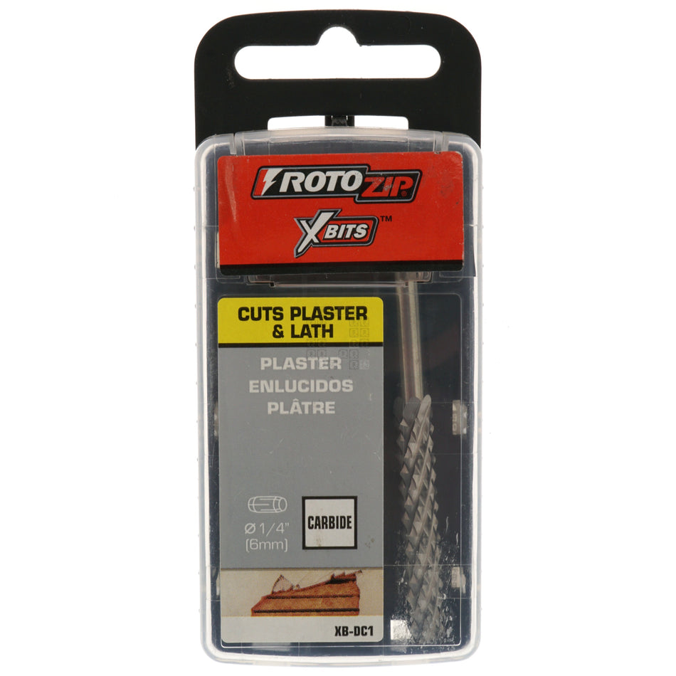 Rotozip 2610009118 1/4" DuraCut Carbide Plaster & Lath Bit, XB-DC1