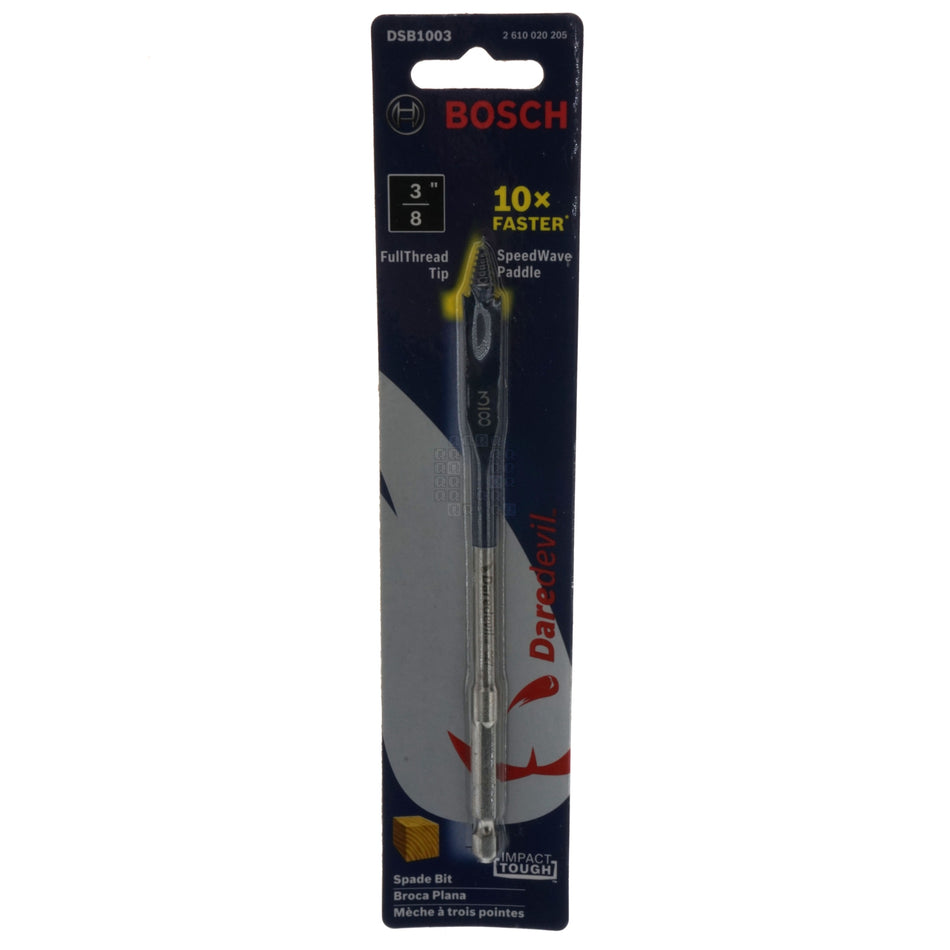 BOSCH 2610020205 DSB1003 Daredevil 3/8" x 6" Standard Length Spade Bit