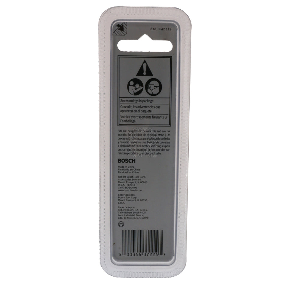 Bosch 2610020404 GT100 1/8" Glass & Tile Bit