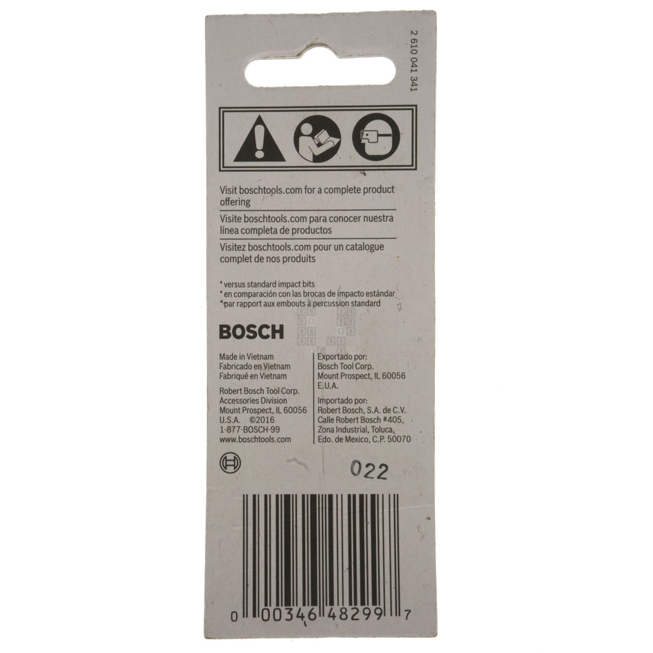 Bosch ITPH2105 Impact Tough PH2 #2 Phillips Insert Bits, 1" Length, 5-Pack, 2610039539