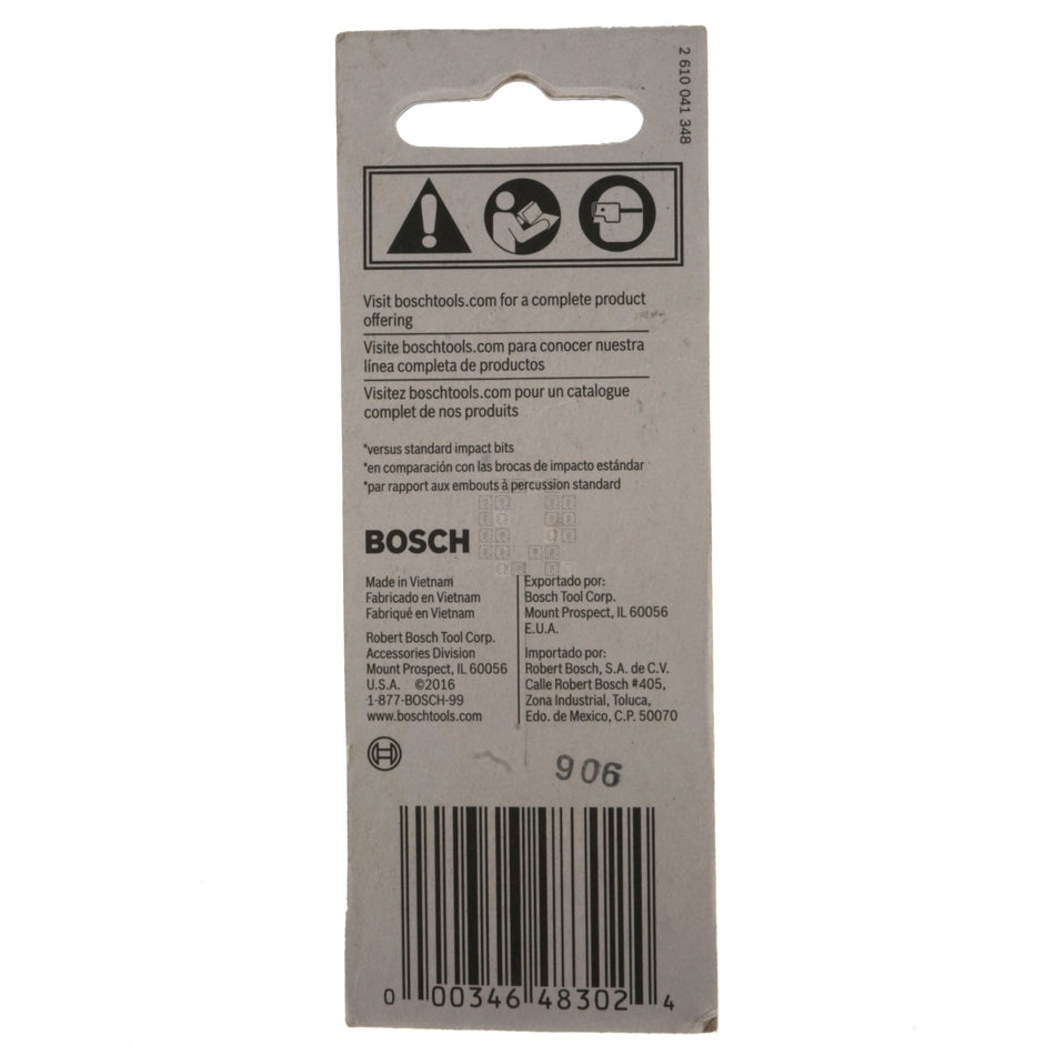 Bosch 2610039552 ITSQ1105 Impact Tough SQ1 #1 Square Recess Insert Bits, 1" Length, 5-Pack