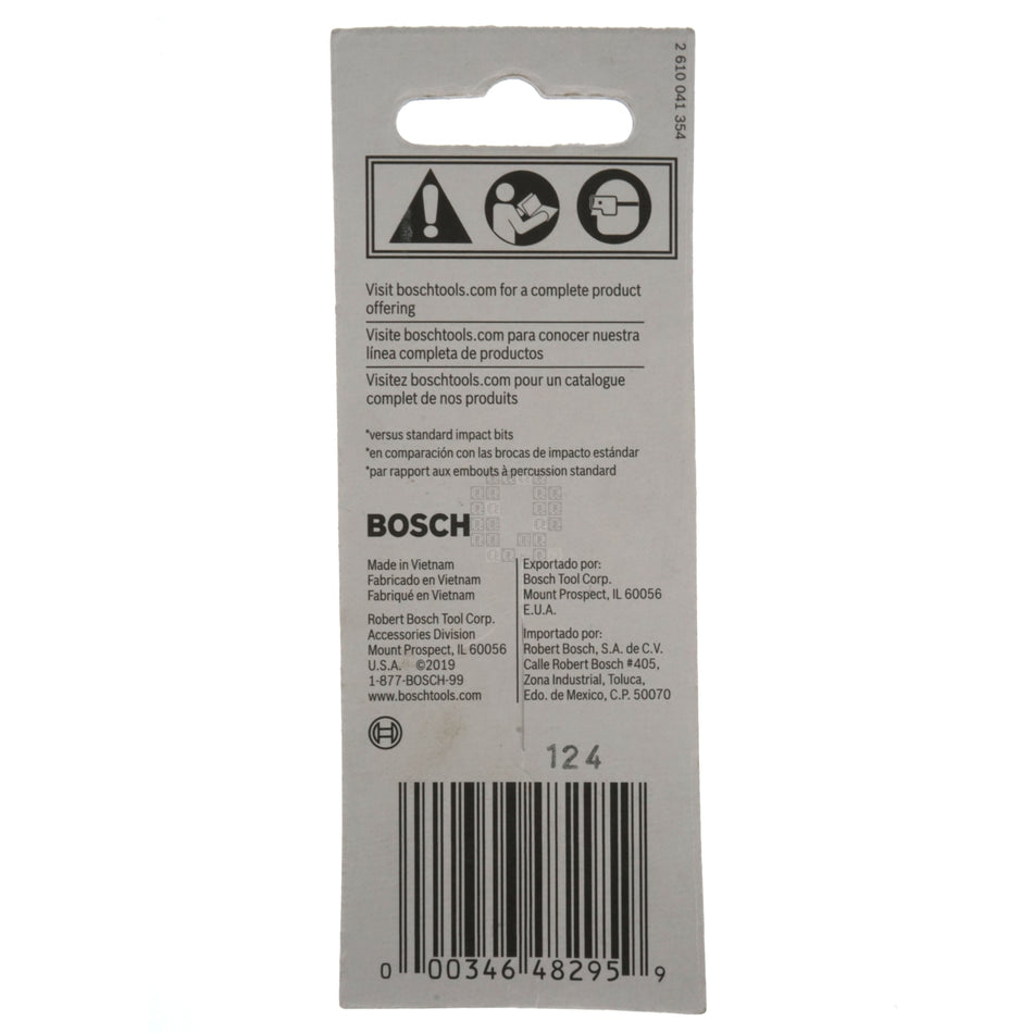 Bosch ITT25102 2610039560 Impact Tough T25 TORX Inset Bits, 1" Length, 2-Pack