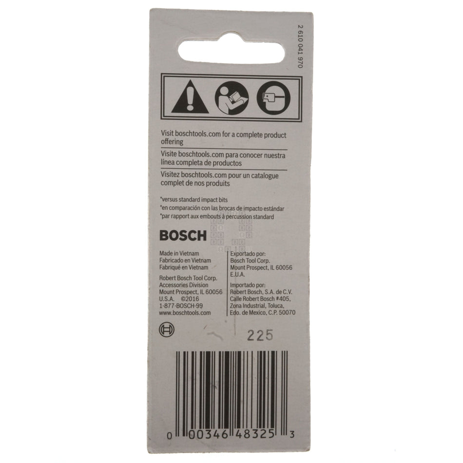 Bosch ITPH3201 Impact Tough PH3 #3 Phillips Insert Bit, 2" Length, 2610039567