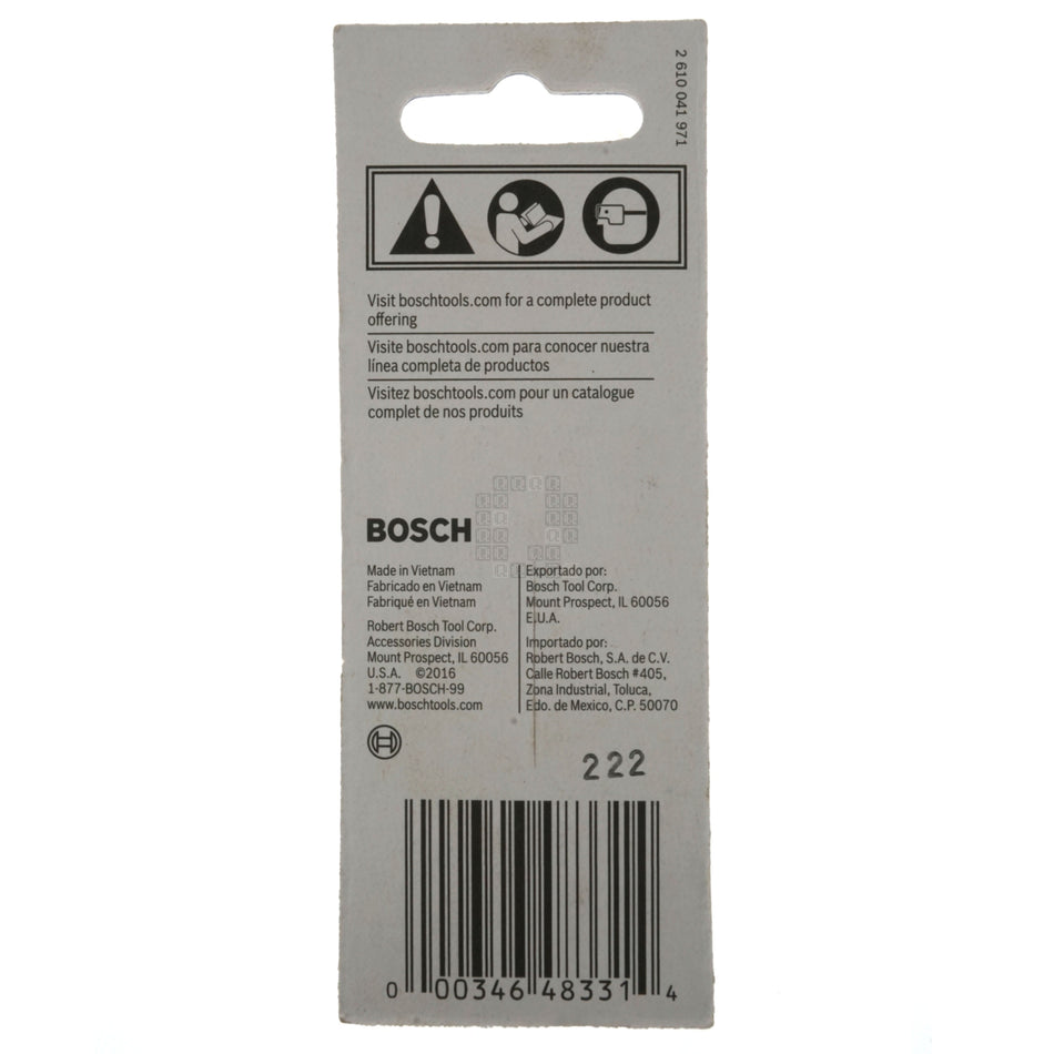 Bosch 2610039568 ITSQ1201 Impact Tough SQ1 #1 Square Recess Power Bit, 2" Length