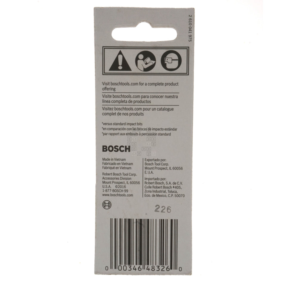 Bosch ITT15201 Impact Tough T15 TORX Insert Power Bit, 2" Length, 2610039575