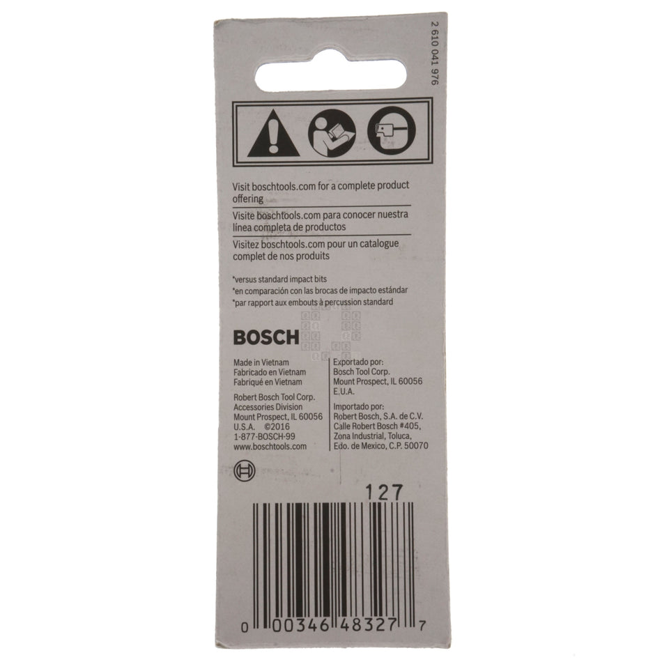 Bosch ITT20201 2610039576 T20 TORX Impact Tough Power Bit, 2" Length