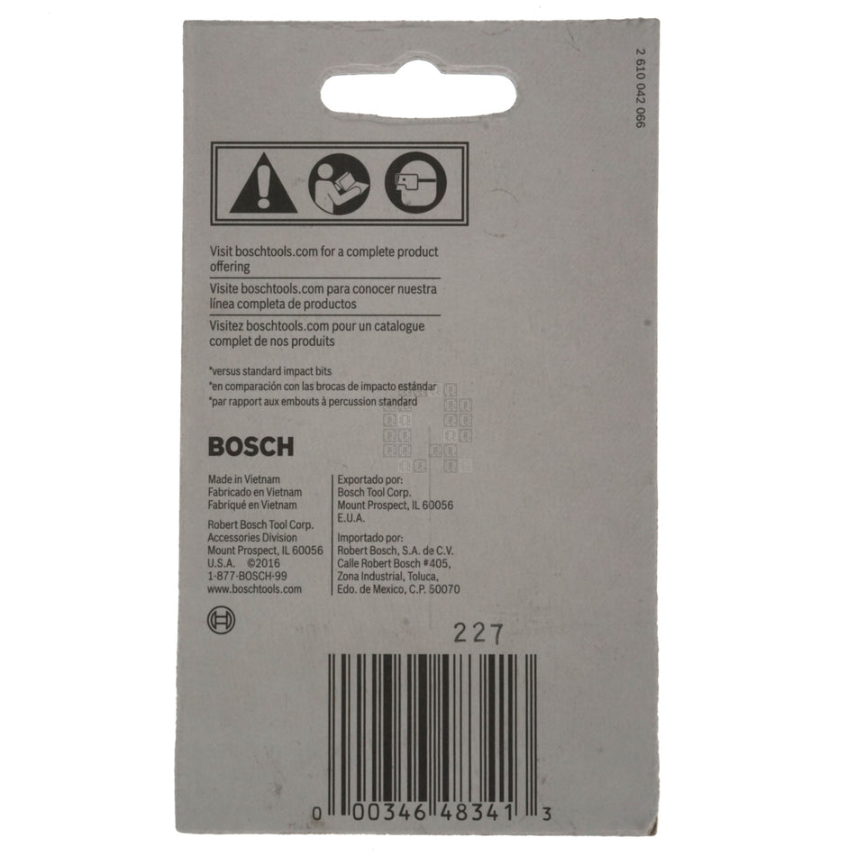 Bosch 2610039579 ITT25205 Impact Tough T25 TORX Power Bit, 2" Length, 5-Pack