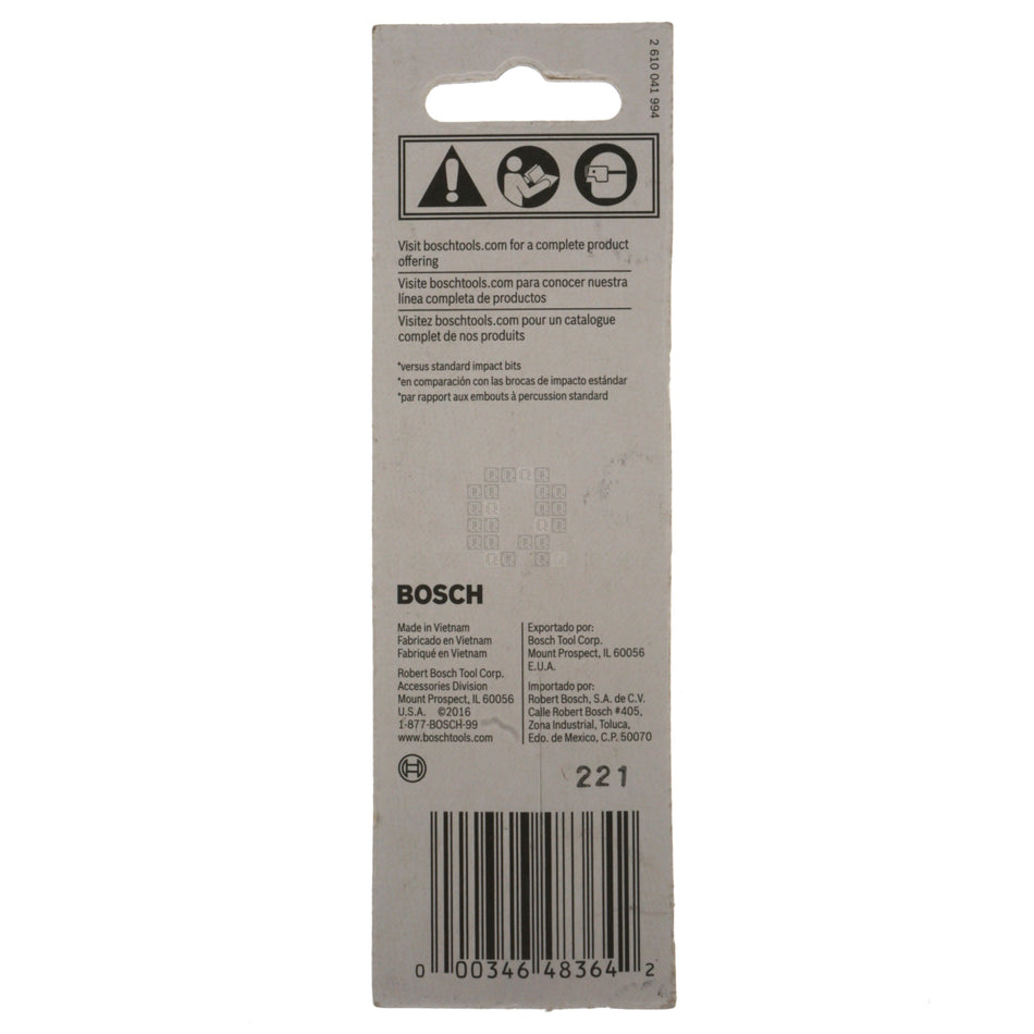 Bosch ITT253501 Impact Tough T25 TORX Insert Bit, 3.5" Length, 2610039590