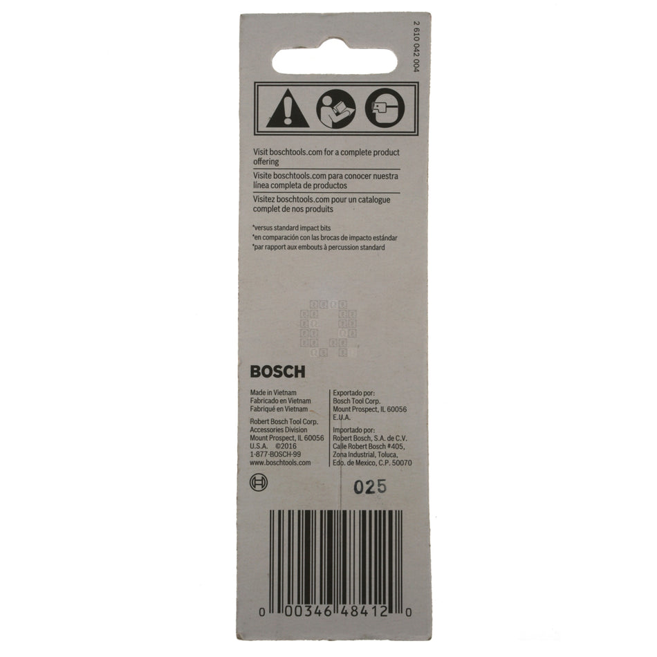 Bosch 2610039613 Impact Tough Double Ended Power Bit, 2.5" Length, ITDESQV2503