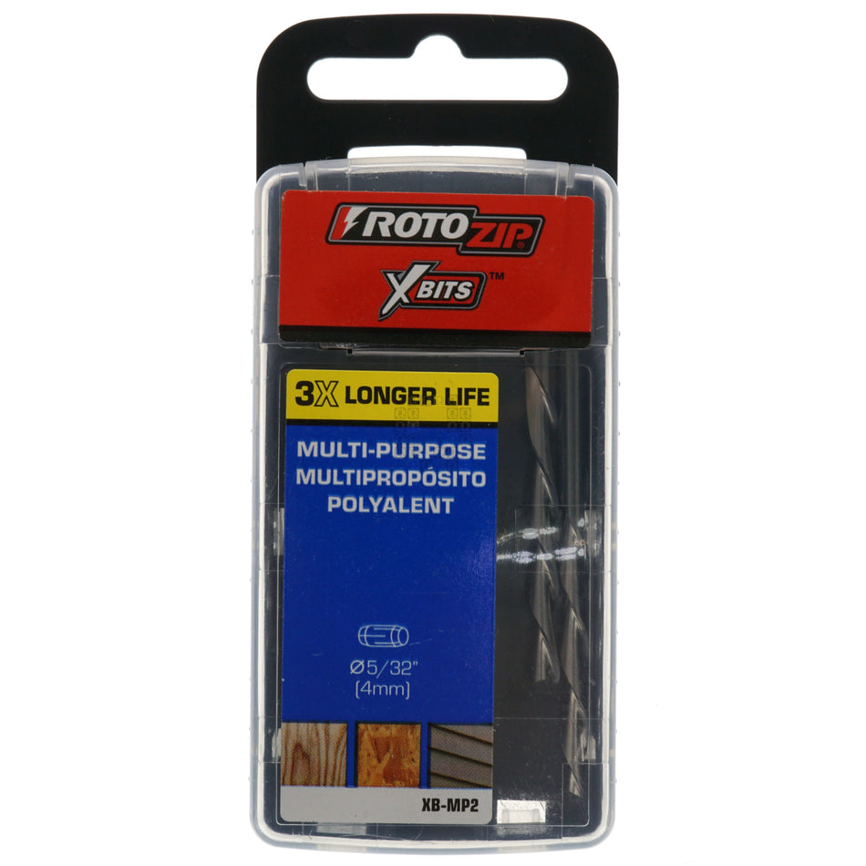 RotoZip 2610924478 XB-MP2 5/32" / 4mm General Purpose Bit, 2 Piece Set