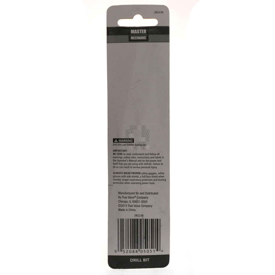 Master Mechanic 282236 5/32" x 5-1/2" Carbide Tip Percussion Masonry Drill Bit