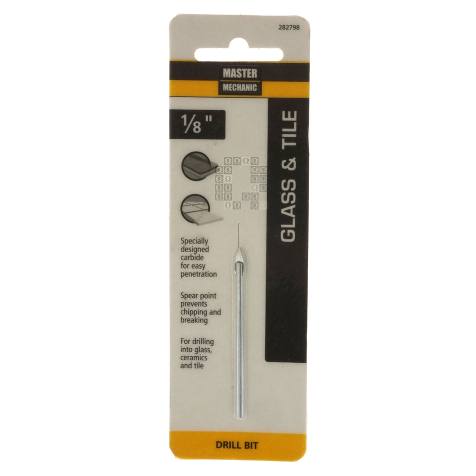 Master Mechanic 282798 1/8" Glass and Tile Drill Bit