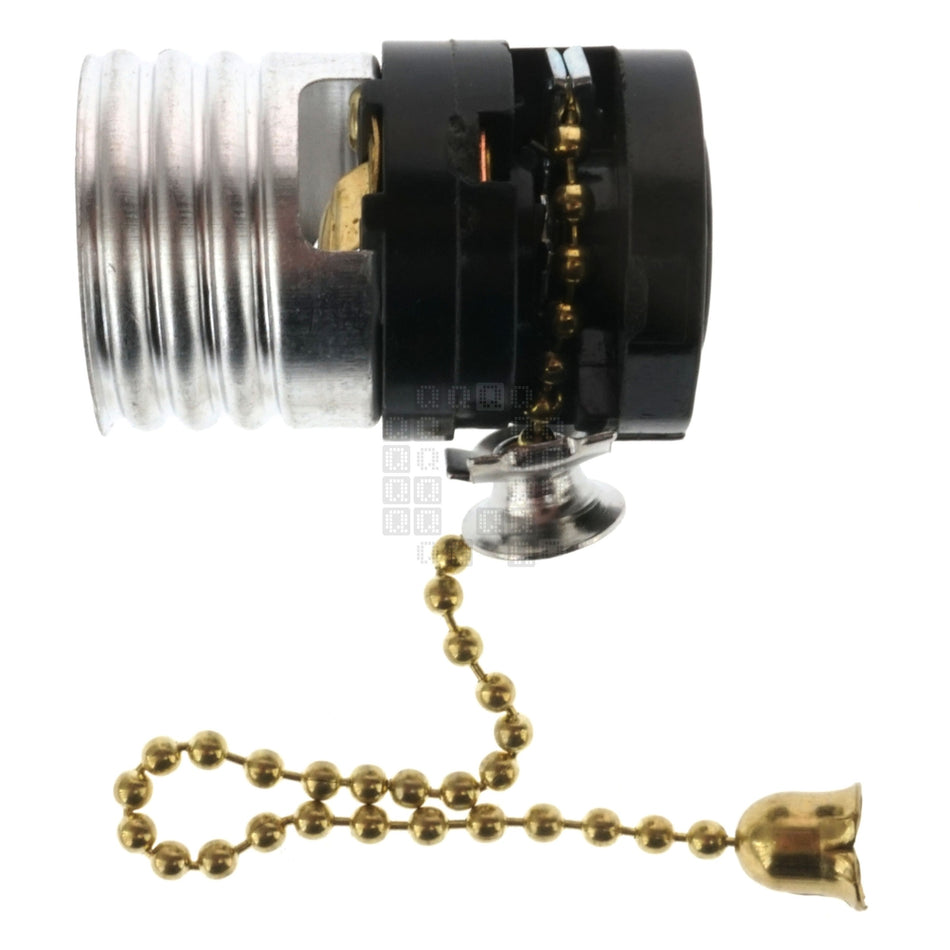 Eaton Wiring Devices 2982 Interior Bulb Lampholder with Pullchain, 660W-250VAC