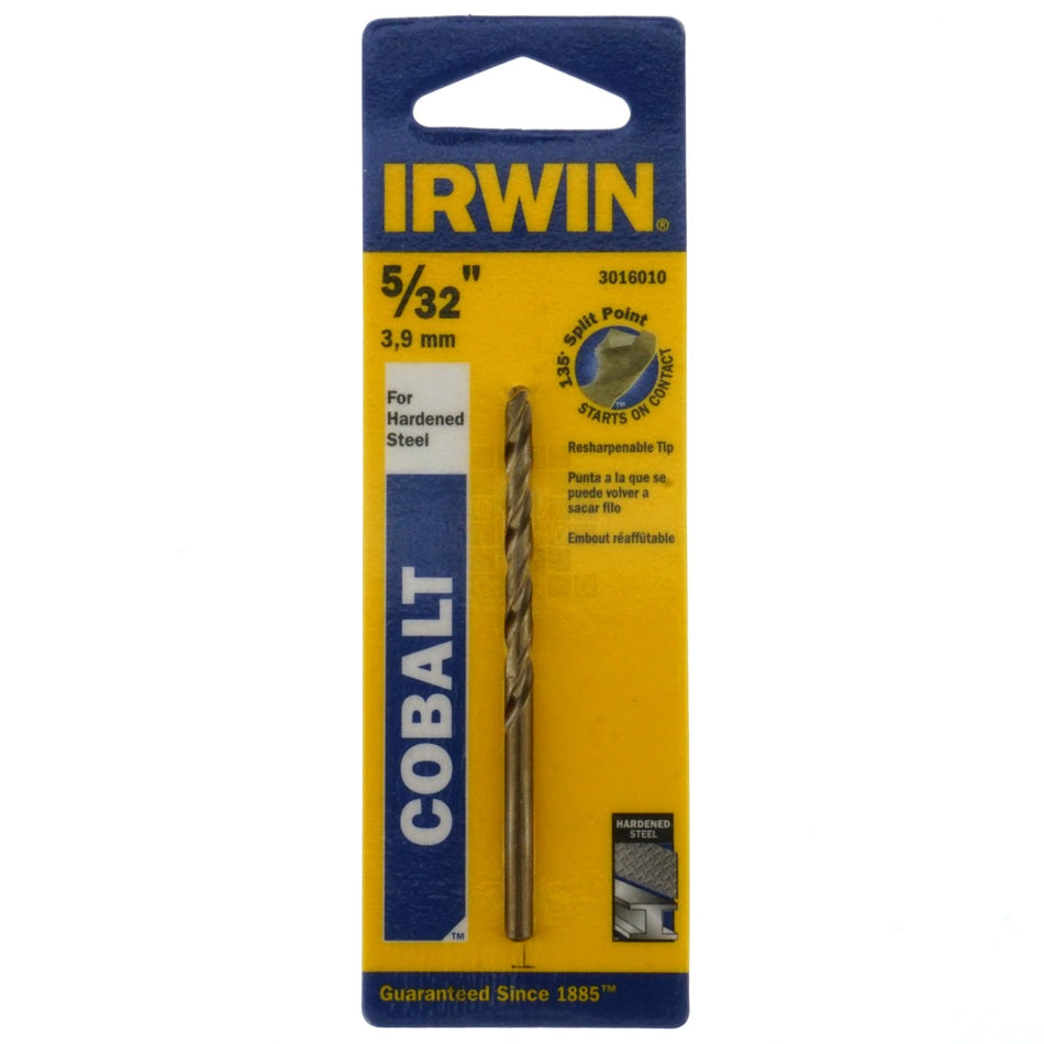 Irwin Industrial Tools 3016010 5/32" Cobalt 135ÃÂ° Split Point Drill Bit