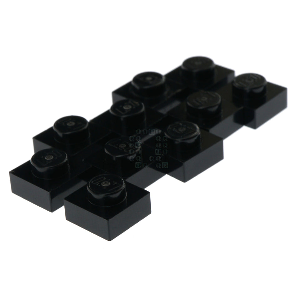 LEGO 302426 1x1 Plate, Black, 10-Pack