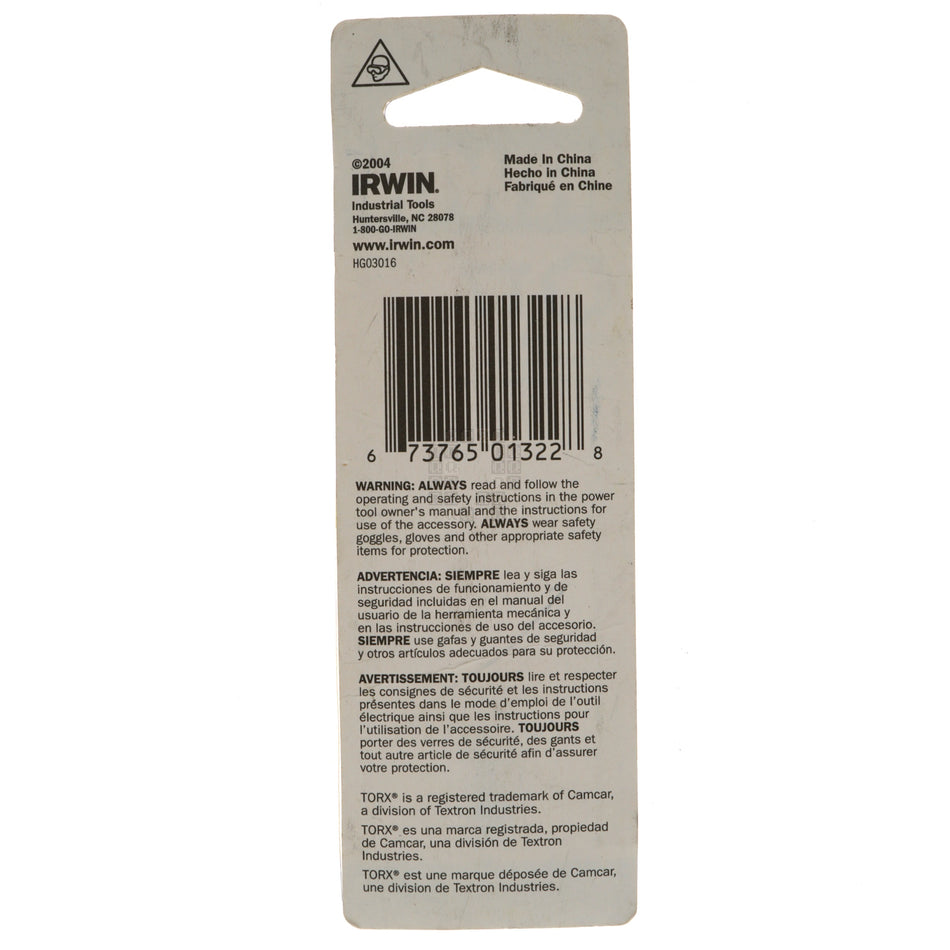 Irwin Industrial Tools 3513091C T7 TORX Insert Bit, 1"