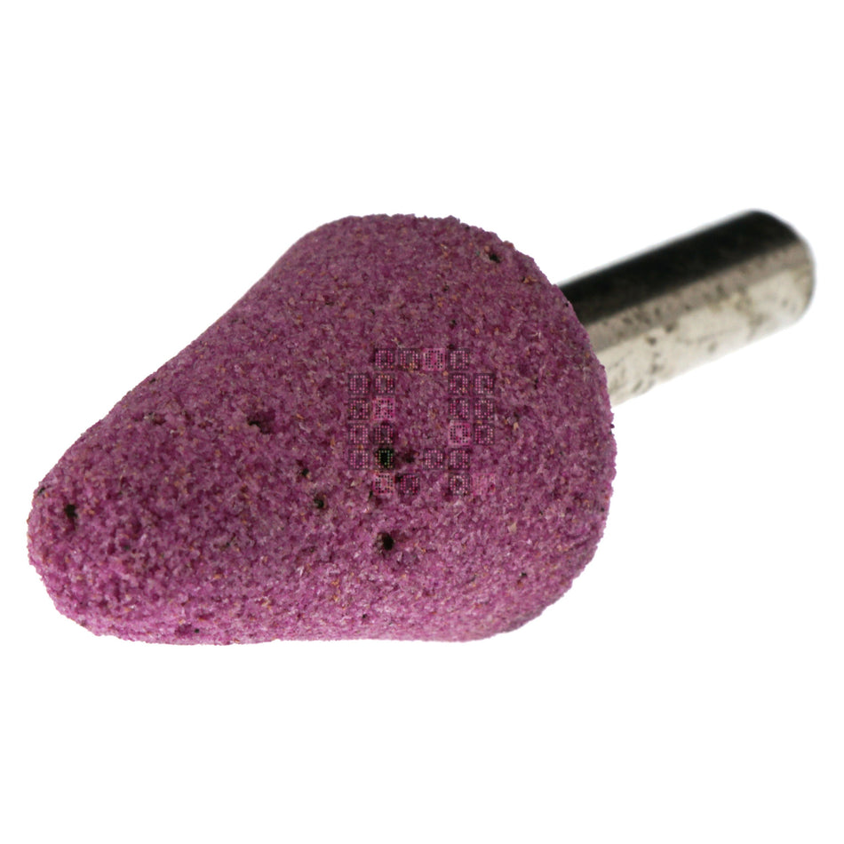 Weiler 36800 3/4" x 1-1/8" Mounted Point A5 Abrasive Wheel, 1/4" Straight Stem