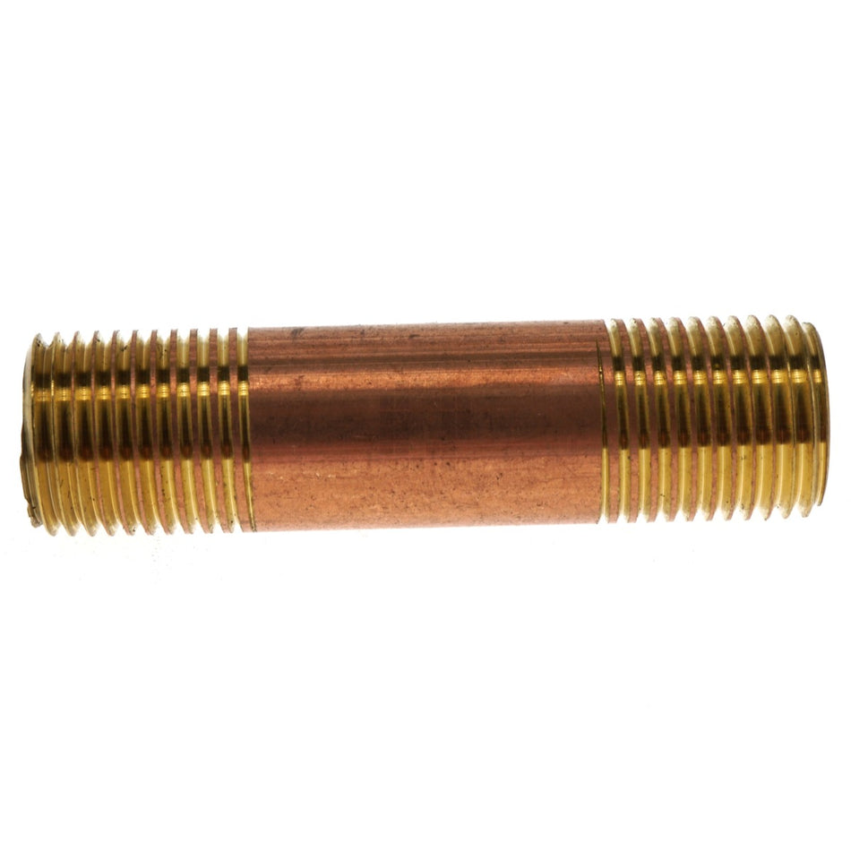 Anderson Metals 38300-0215 Red Brass (Lead Free) 1/8" NPT x 1-1/2" Pipe Nipple