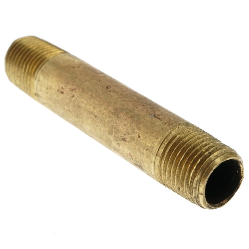 Anderson Metals 38300-0220 1/8" NPT x 2" Red Brass (Lead Free) Pipe Nipple