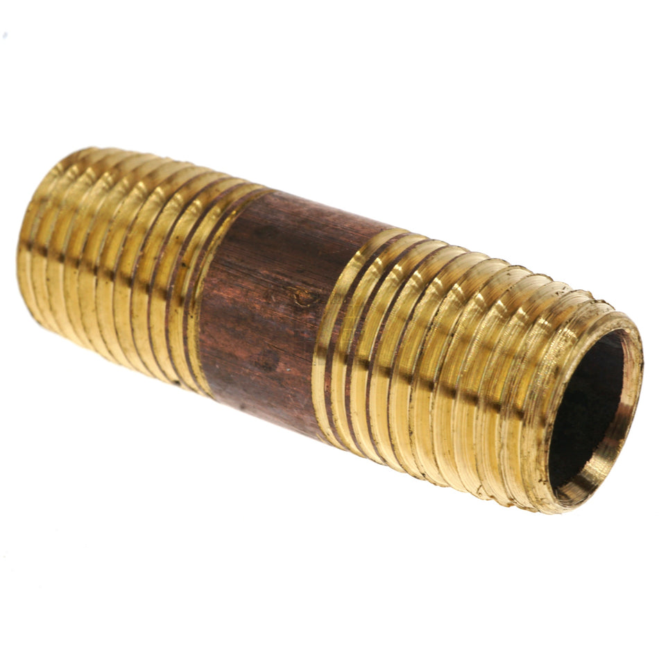 Anderson Metals 38300-0415 Red Brass (Lead Free) 1/4" NPT x 1-1/2" Pipe Nipple