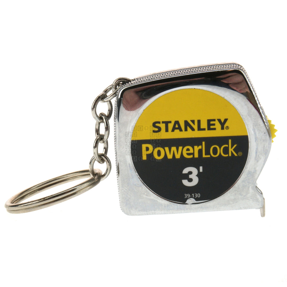 Stanley 39-130 PowerLock Keychain Tape Measure Rule, 3' x 1/4"