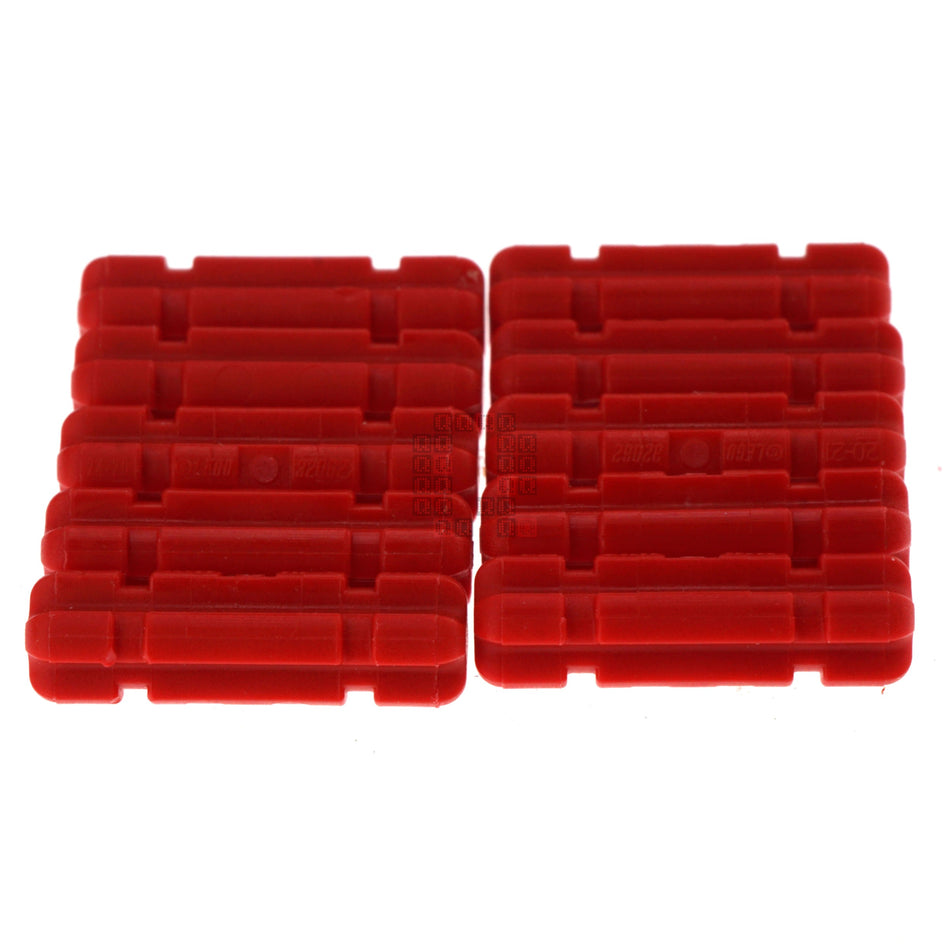 LEGO 4142865 32062 Red 2M Cross Axle with Groove, 10-Pack